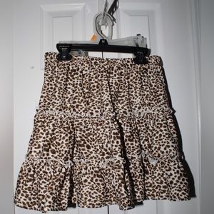 Cheetah print skirt